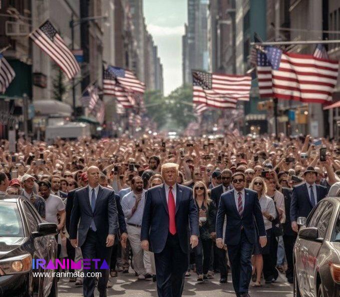 ترامپ با لشکر هوادارانش به خیابان‌های نیویورک آمد